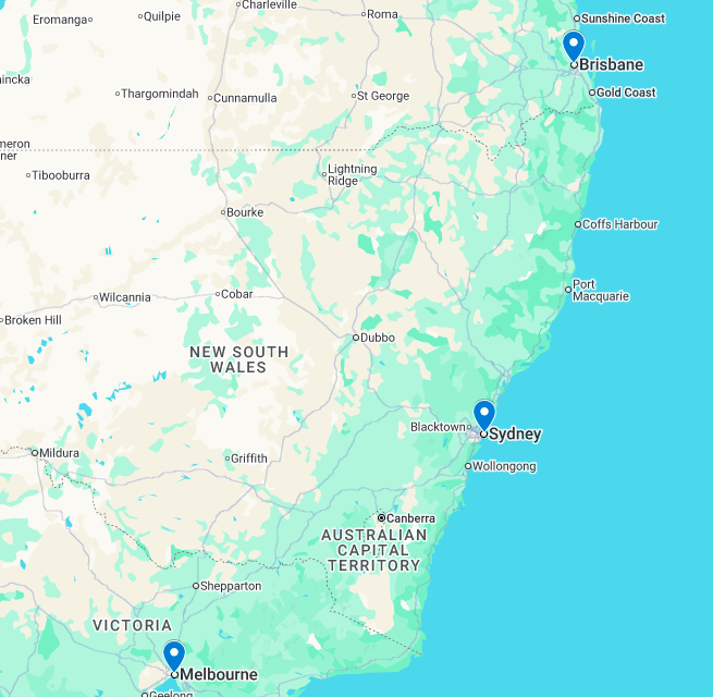 SBRE Cleaning service coverage map thumbnail